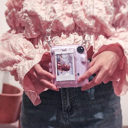 Miniatura 6 de Funda transparente para cámara Fujifilm Instax Mini 12 de película instantánea con bolsillo para fotos mejorado con capacidad para 10 películas en