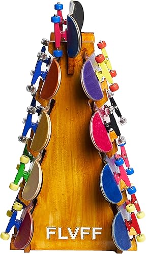 Miniatura 10 de FLVFF Estante de exhibición para diapasón, organizador de almacenamiento, rampas y parques para patines de dedos (RA2) (plata)