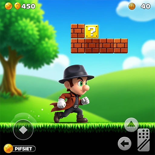 Pixel Adventure Endless Runner Game - Run Jump and Collect Fruits