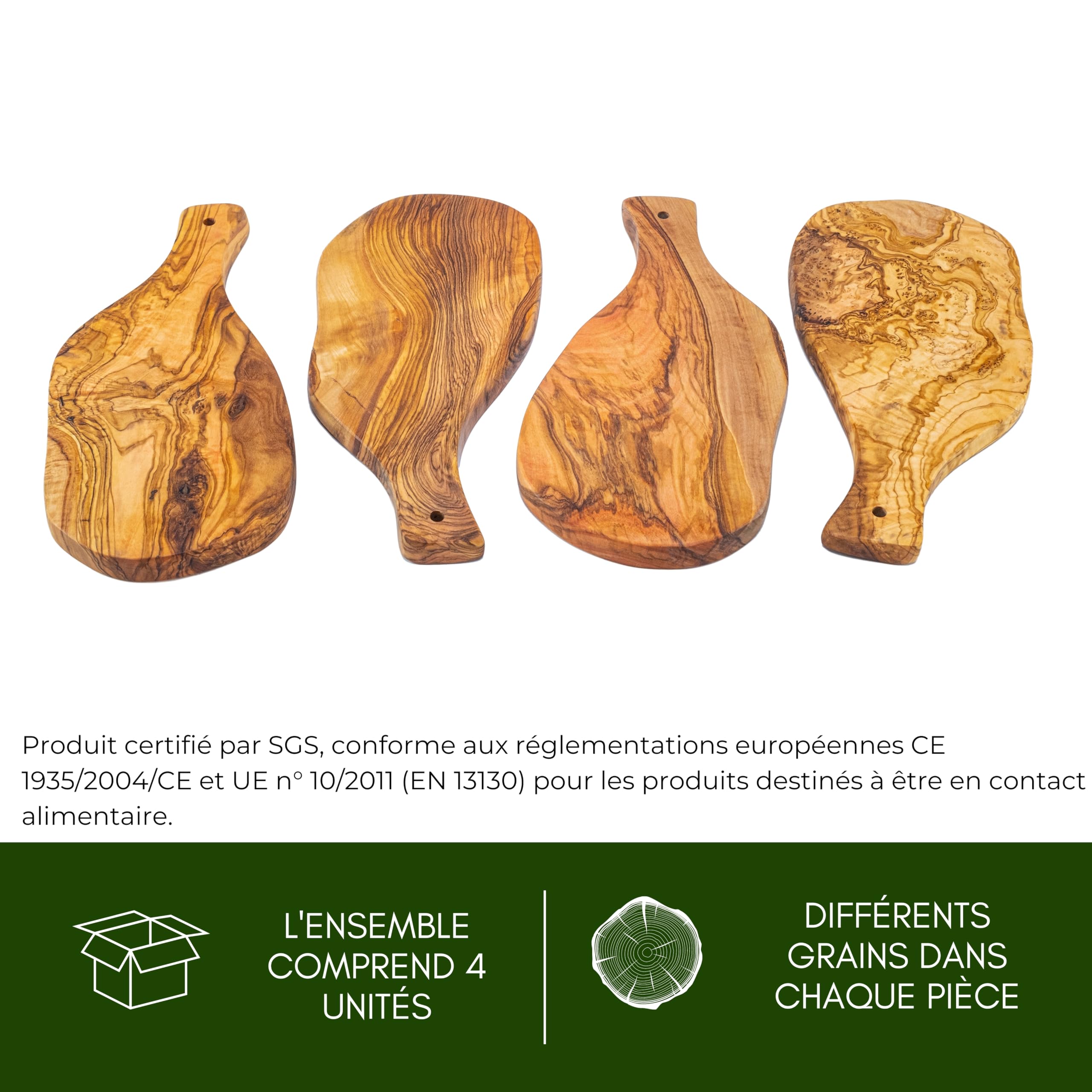 Erreke Houten Snijplank, Olijfhouten Snijplank, Natuurlijke Olijfhout Erreke Houten Snijplank, Olijfhouten Snijplank, Natuurlijke Olijfhout