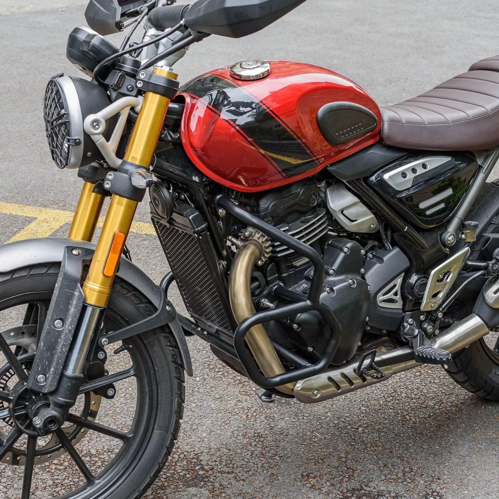 Paraurti Compatibile Con Triumph Per Speed ​​400 2024-2025 Moto Highway Crash Bar Paraurti Motore Carburante Per Barre Del Serbatoio