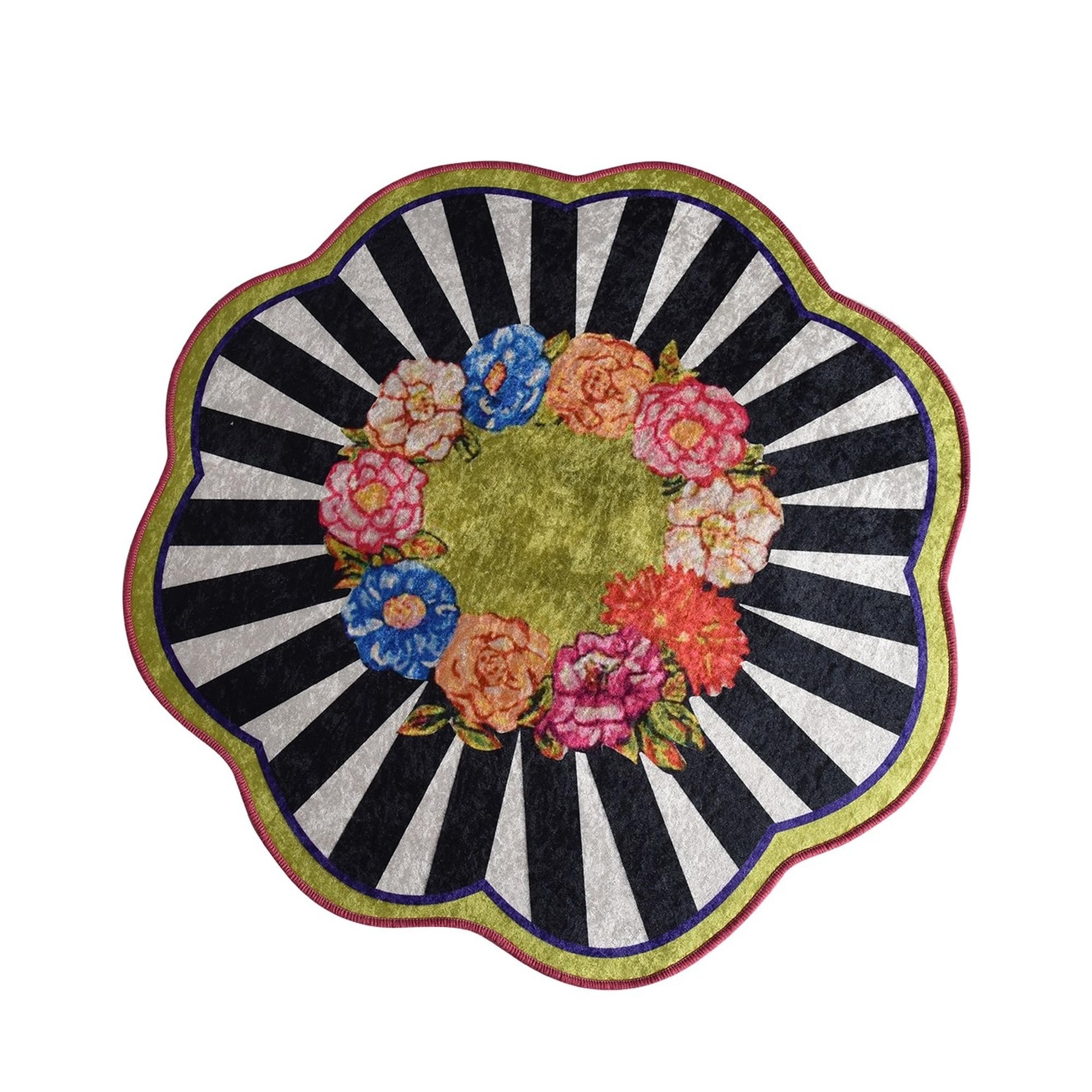 Tapis de bain en forme de fleur pour une décoration de salle de bain cocooning