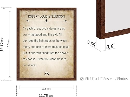 Miniatura 3 de Monem Art - Póster de Robert Louis Stevenson - Impresión de The Good and the Evil - Arte de cotización de recuperación - Regalo de sobriedad para