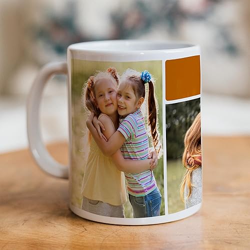 Taza de café con foto personalizada, taza de imagen personalizada con diseños temáticos, cerámica blanca de 11 onzas, 15 onzas y 20 onzas, opciones