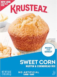 Krusteaz Sweet Corn Muffin & Cornbread Mix, 16 oz Box