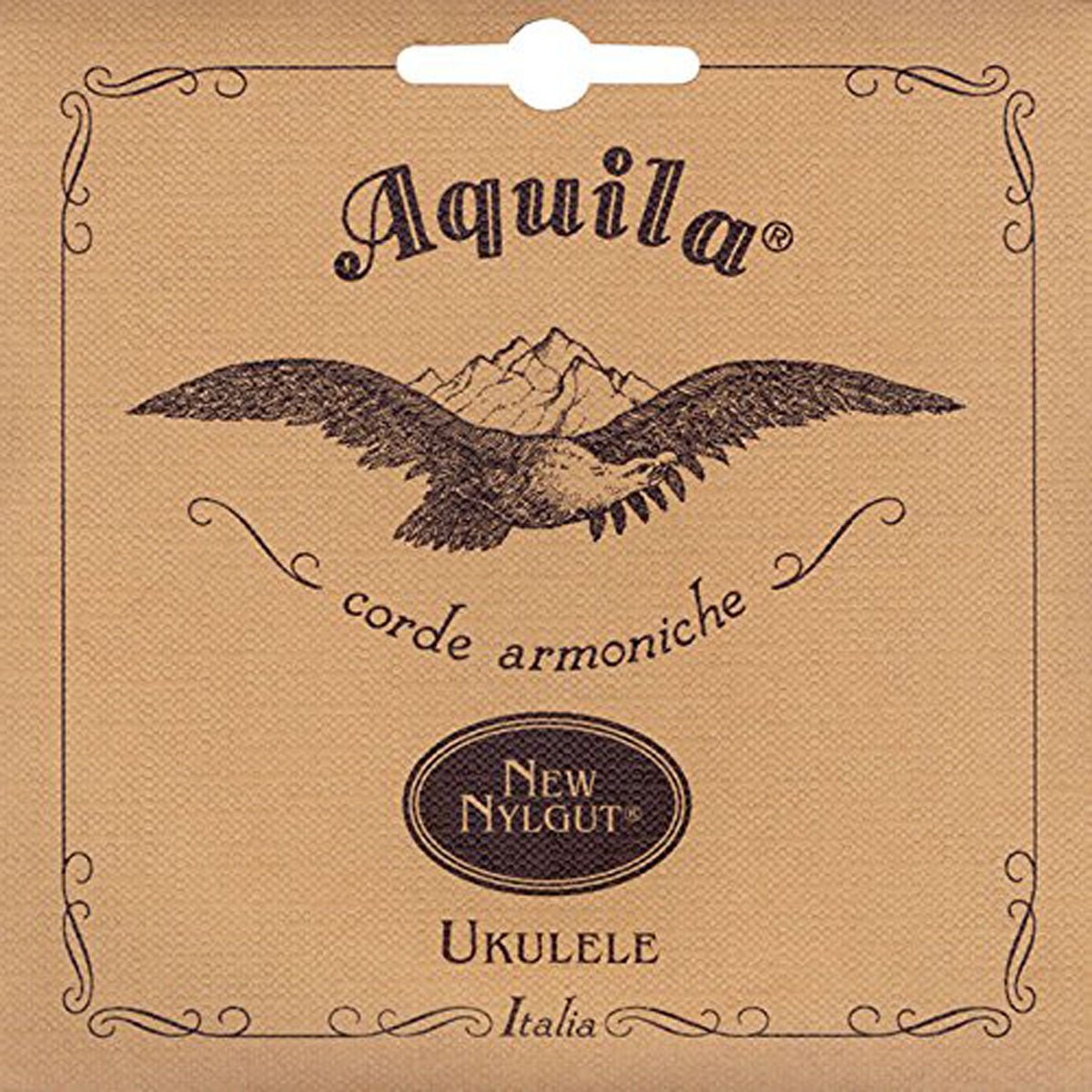 Aquila code is AQ U NN 94U Mini New Nylgut Soprano Ukulele Set, GCEA Piccolo, octave up)