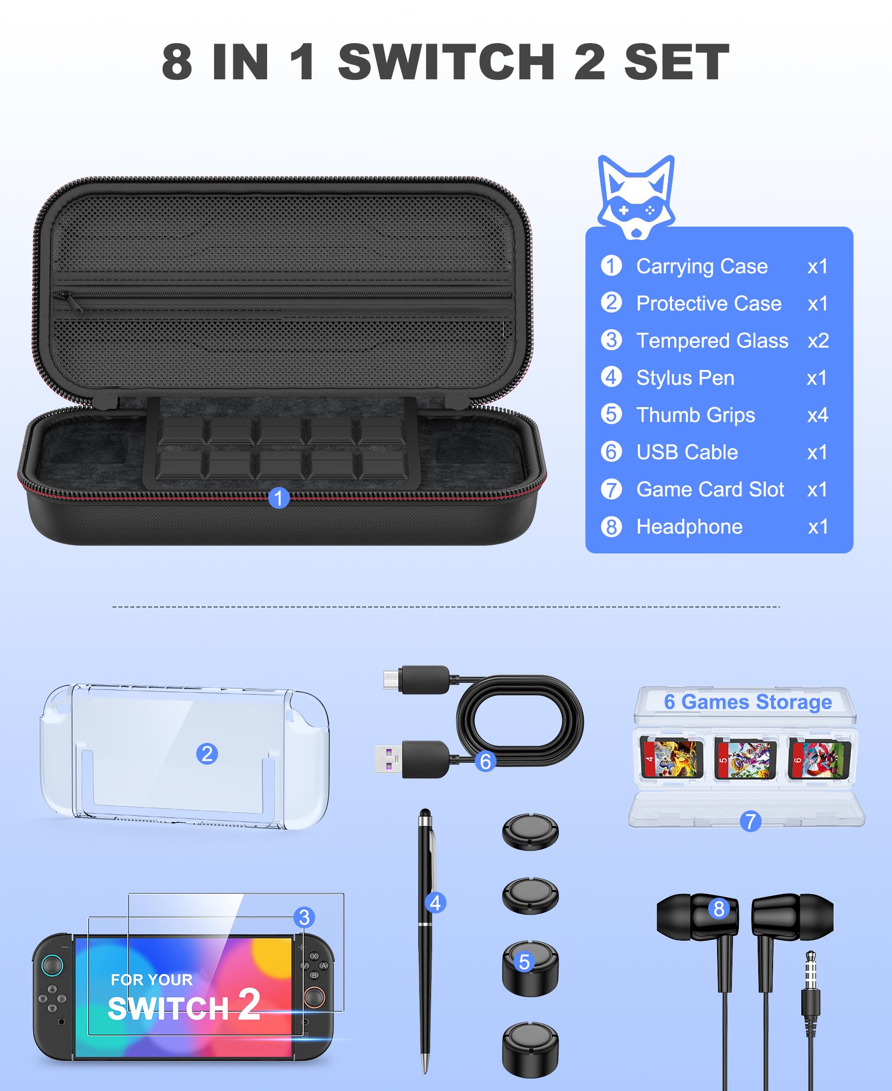 CYOYPPY Orzly, custodia da viaggio compatibile con Nintendo Switch e New Switch OLED Console da viaggio per accessori e giochi