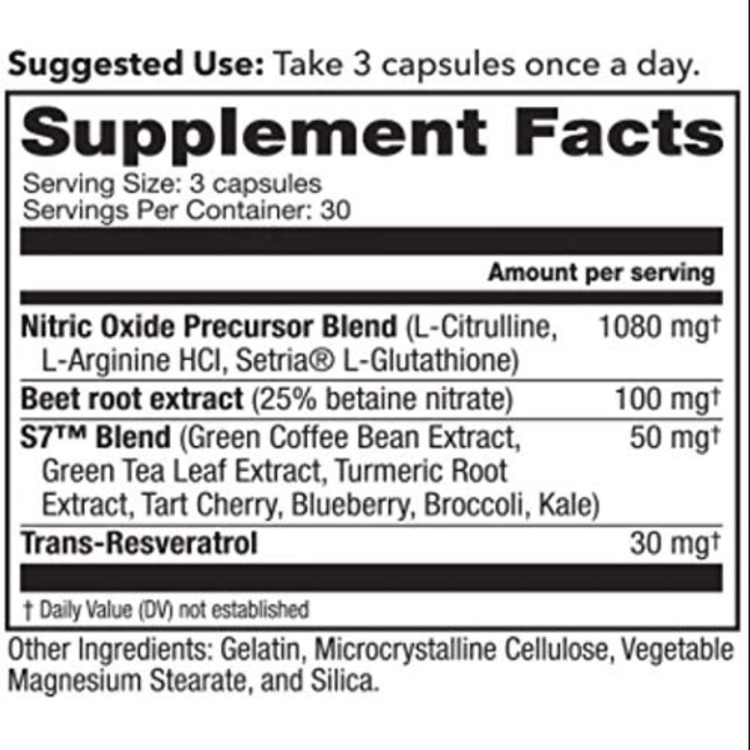 Buy Nitric Oxide Blood Flow7 Nitric Oxide Supplement with L Arginine