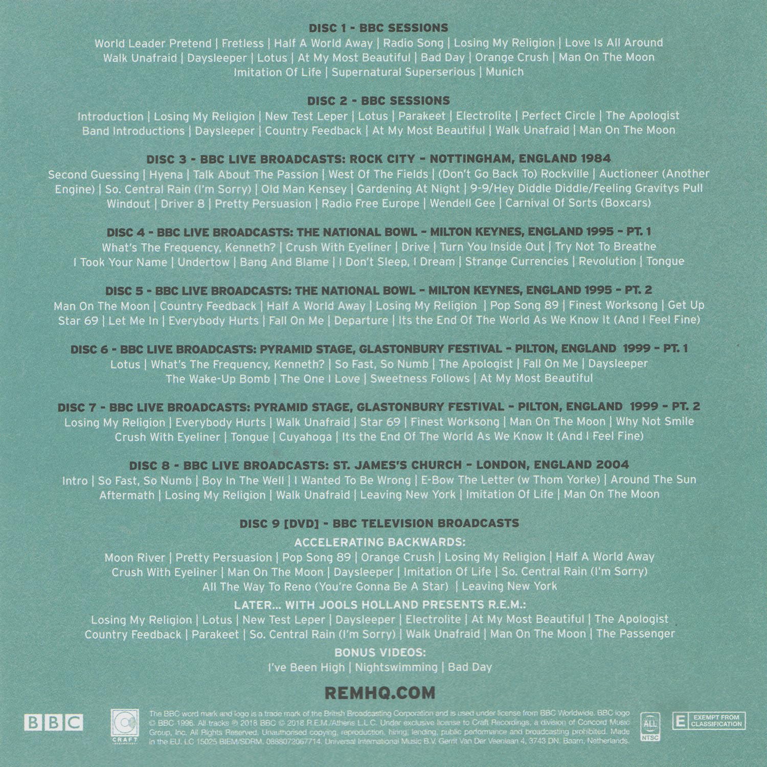 Best of R.E.M. at the BBC (Ltd. t.