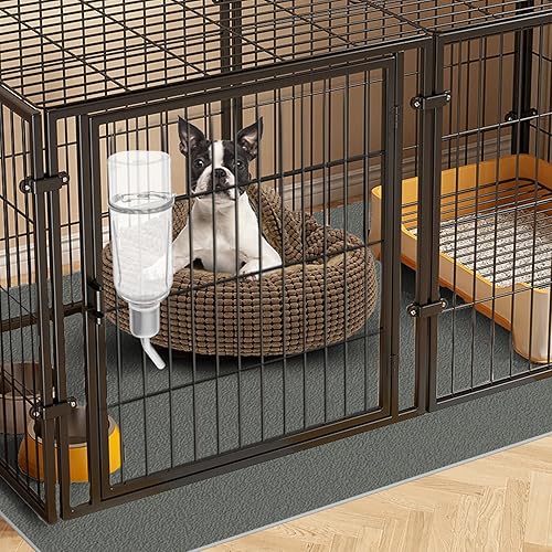 Miniatura 4 de Baluue Dispensador de agua para perros, botella de agua para mascotas sin goteo, para jaula de 6.1 fl oz, botella pequeña colgante para jaula de