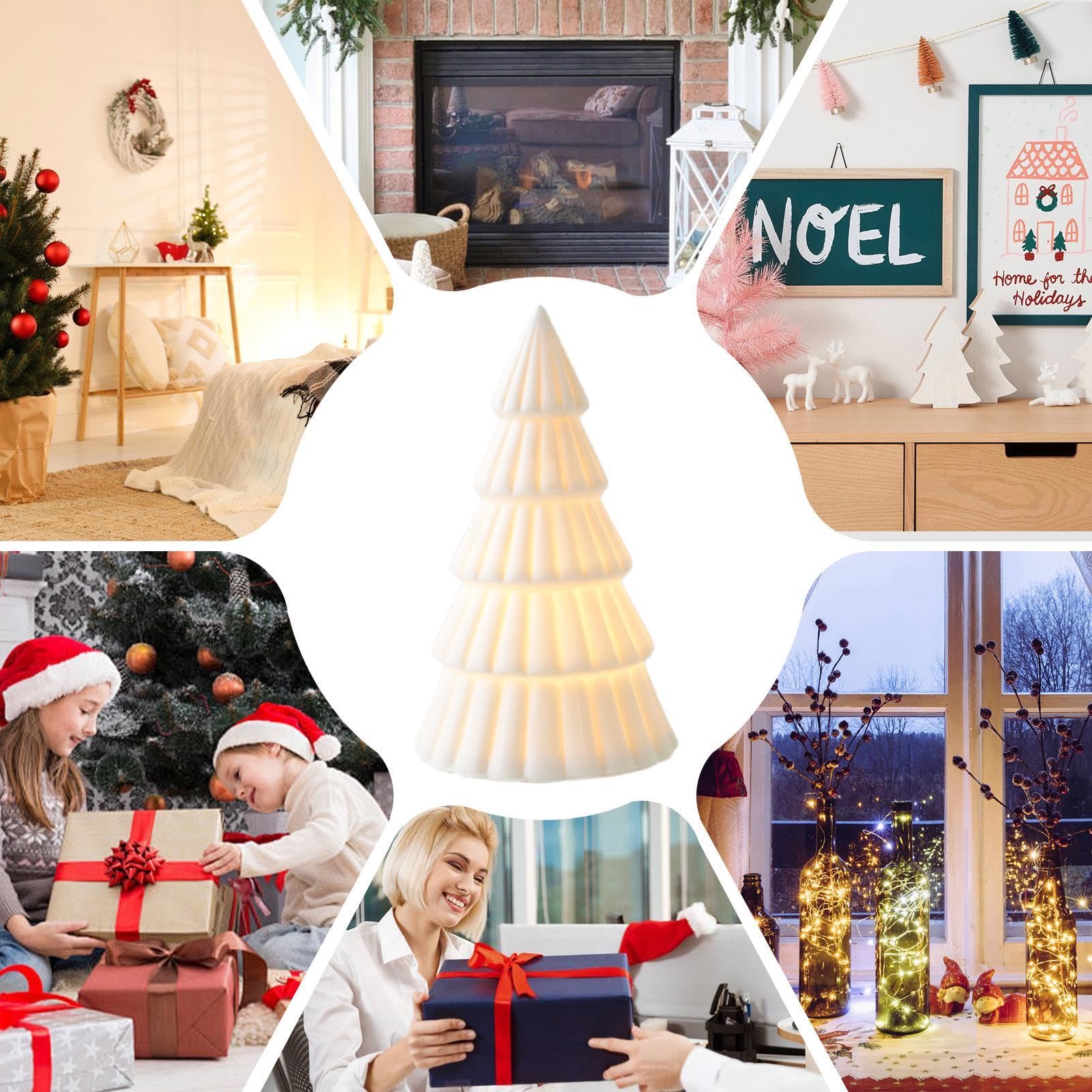 Amazon.co.jp: クリスマス ツリー ナイト ライト、ライト付き