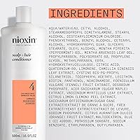 Vista 8 de Nioxin System 4 - Acondicionador para cabello teñido, seco y dañado con adelgazamiento progresado, mantiene un color vibrante, nutre y aumenta
