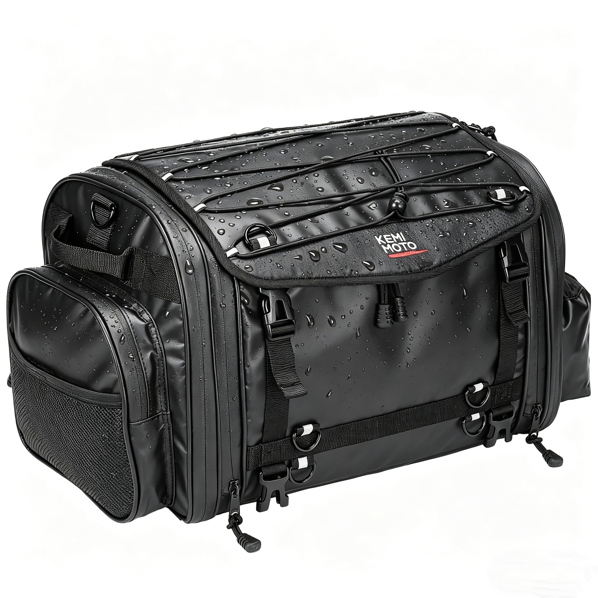 防水車体装着バッグ コンパクト 黒 Amazon | 【完全防水・浸水防止】KEMIMOTO シートバッグ 型崩れ防止
