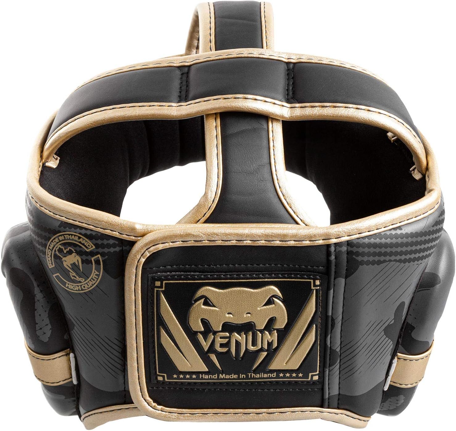 Venum Elite Headgear-Dark Camo Gold - OneSize : Everything Else