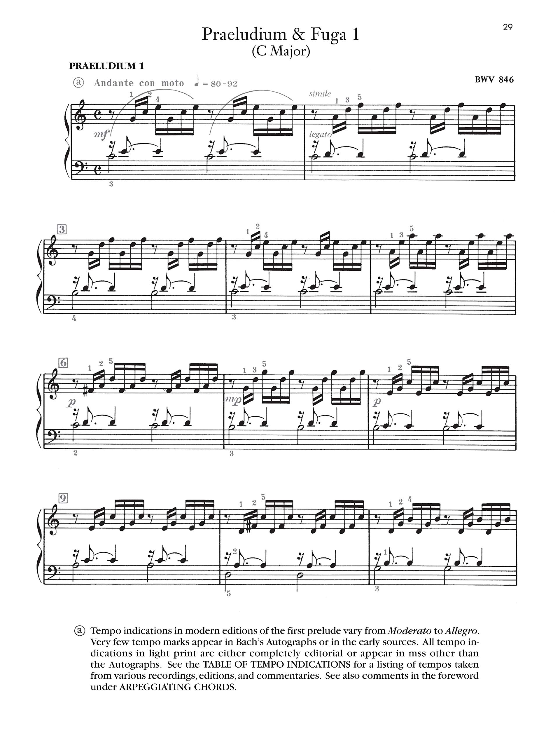 J. S. Bach: The Well-Tempered Clavier, Volume 1 - Klavier/Piano (Alfred Masterwork Edition, Band 1)