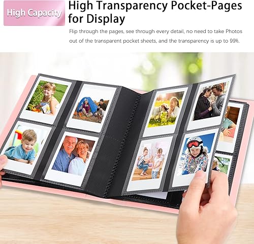 Miniatura 5 de Álbum de fotos de 192 bolsillos para cámara instantánea Fujifilm Instax Mini, álbum de fotos de 2 x 3 pulgadas para papel fotográfico Zink Zero Ink