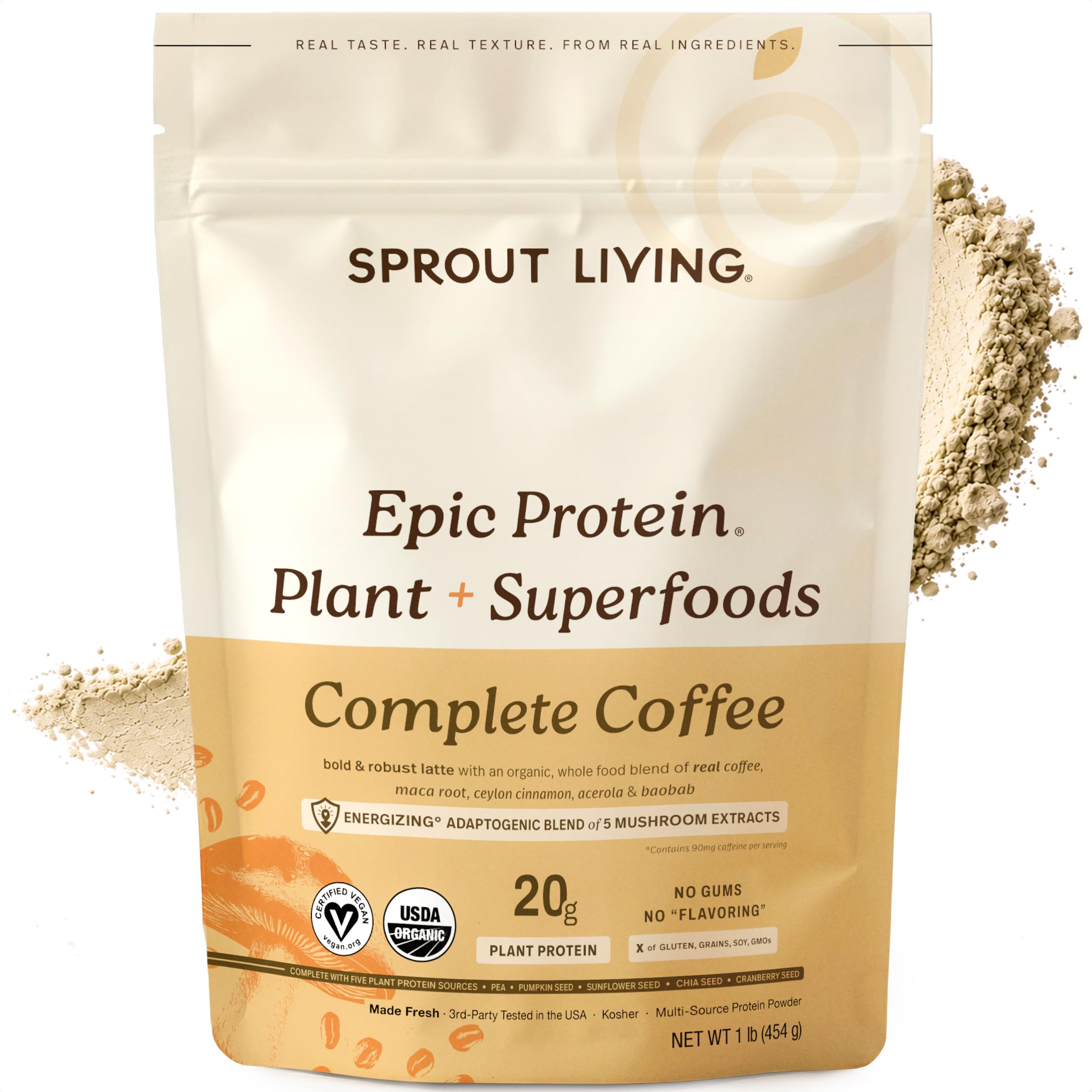 Sprout Living Epic Protein, Complete Coffee