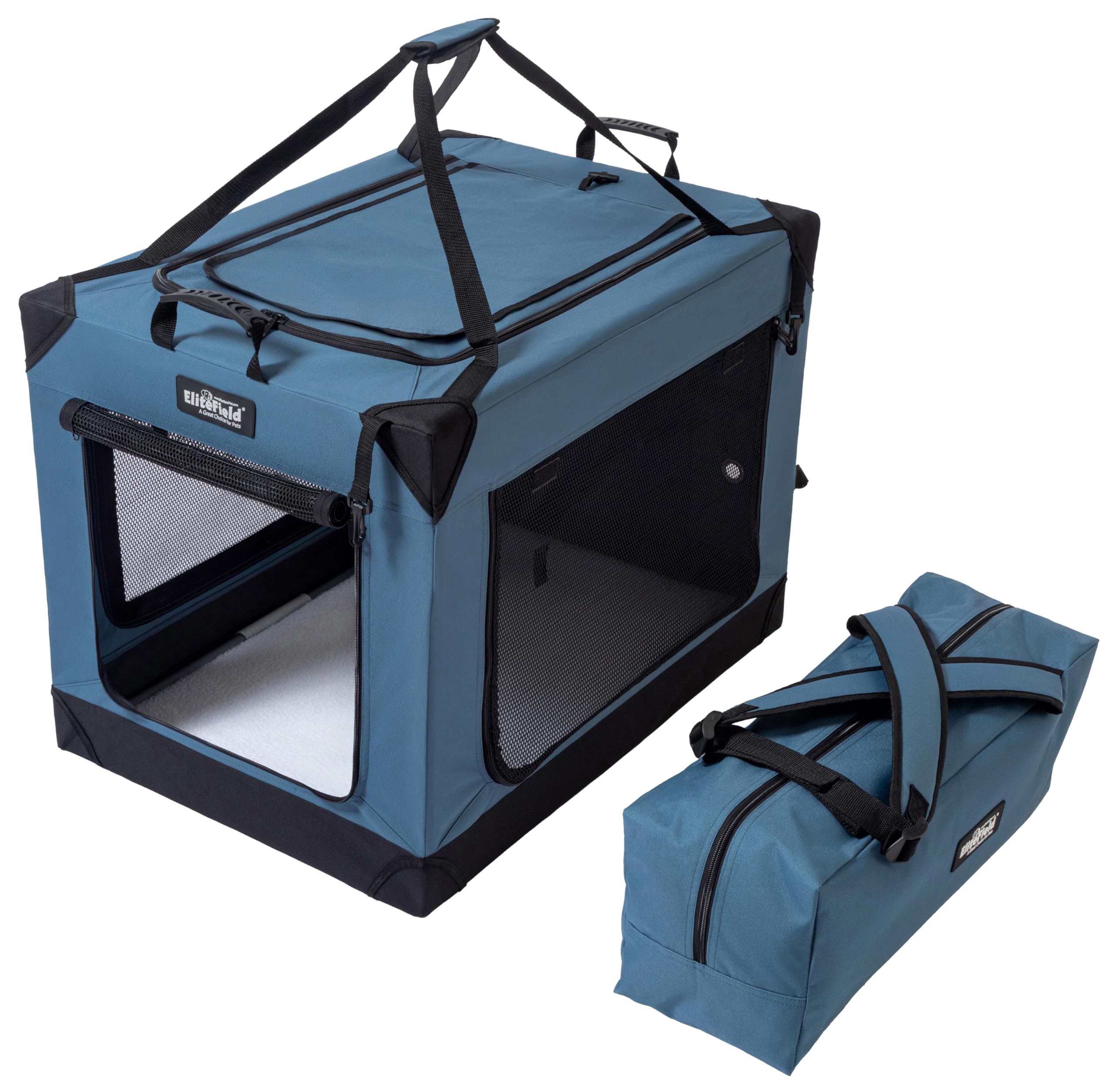 EliteField 4-Door Folding Soft Dog Crate