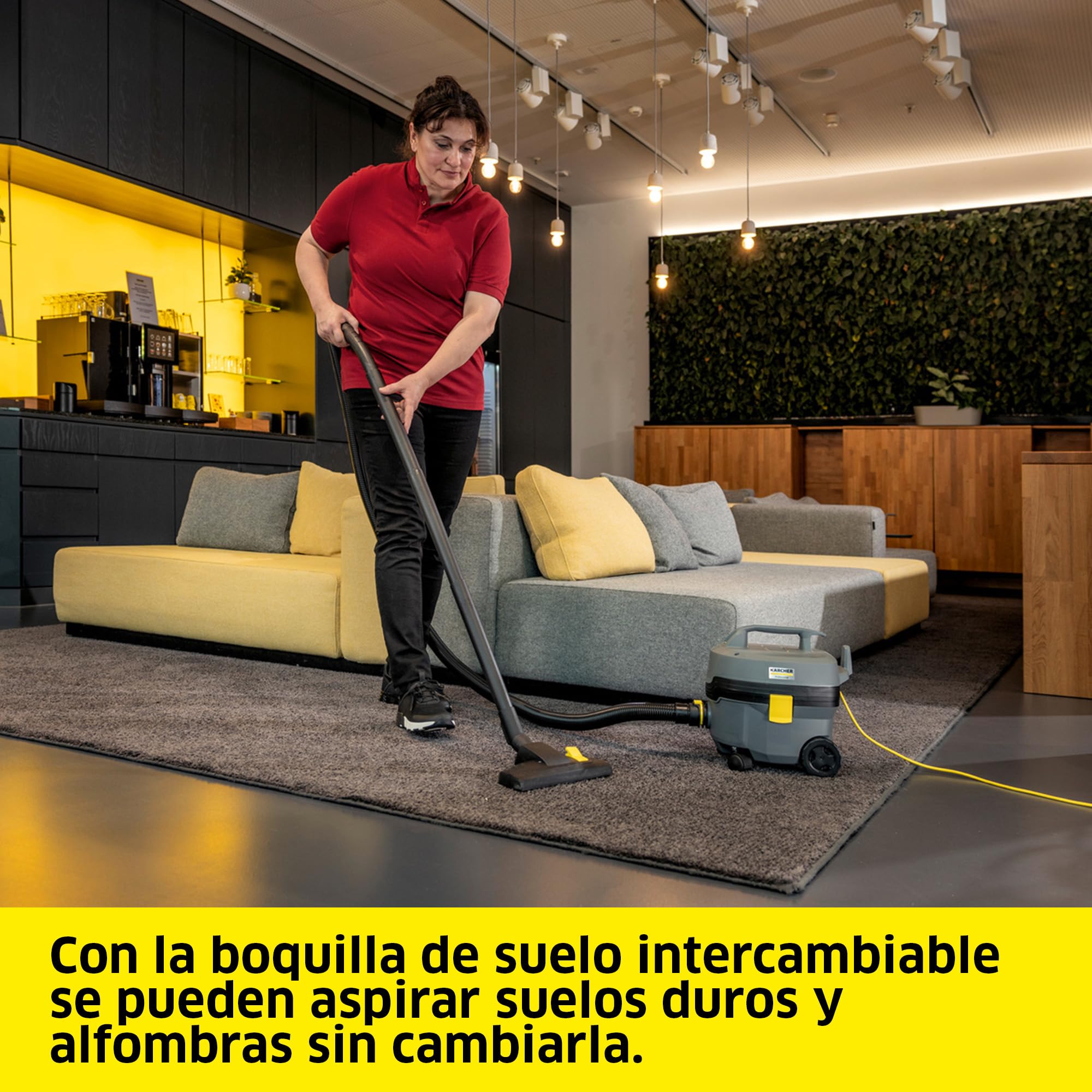 KÄRCHER Aspirador en seco T 7/1 Classic, depósito: 7 l, Potencia: 850 W, Nivel de presión acústica: 62 dB(A), Peso: 3,5 kg, Cable: 7,5 m, Cesta de Filtro Permanente