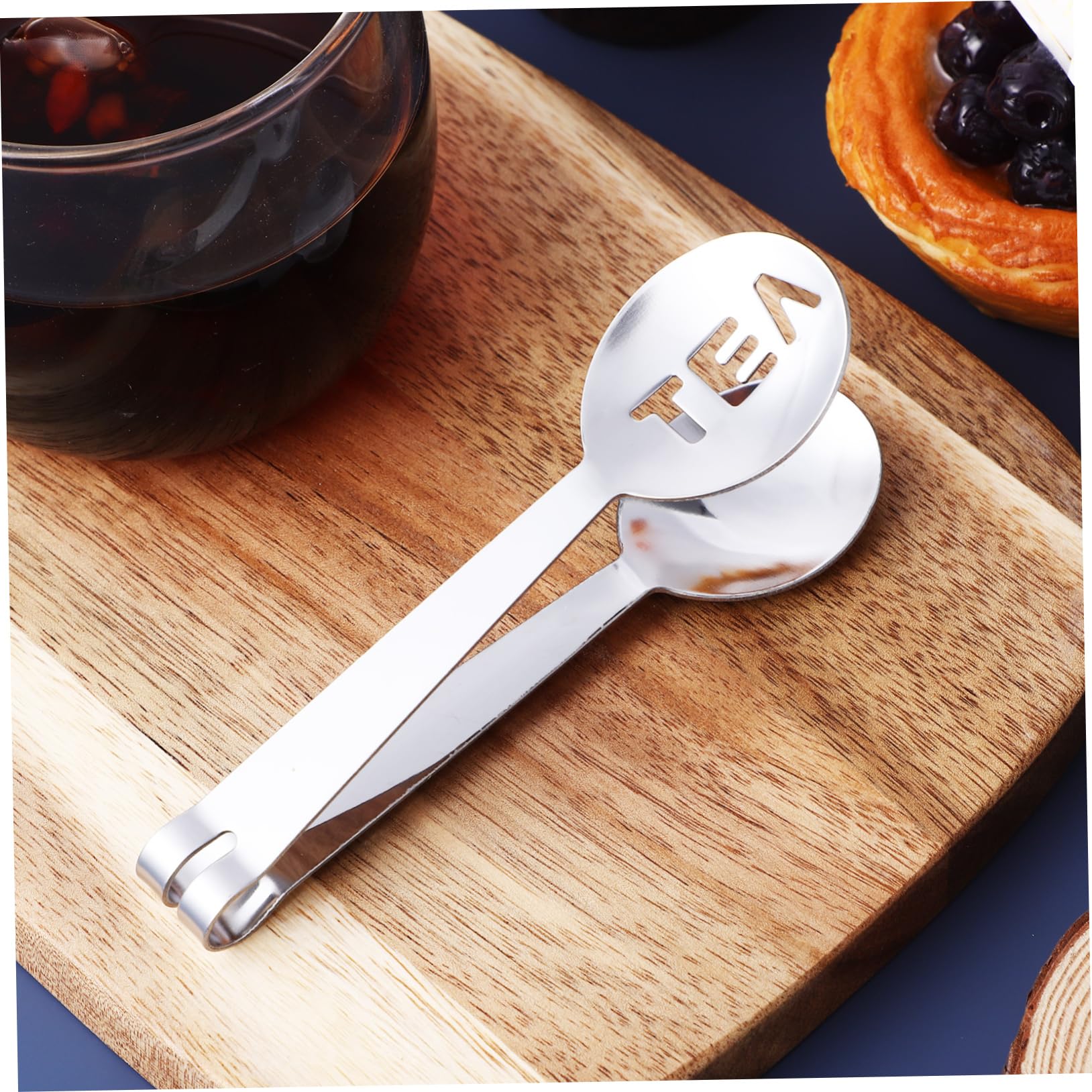 Alipis 5 Juegos Soporte De Té De Acero Inoxidable Pinzas Para Té Bolsas De Té Bola De Té Para Té Suelto Gancho Con Infusor Abrazadera De Alimentos Soporte Para Bolsitas De Té 6 Piezas * 5