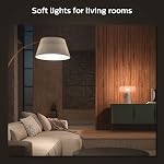 Philips Hue Smart LED A19 Bulb, Warm White Light 2700K, E26 Base, 10.5W, 1100 Lumens, Dimmable, Works with Alexa, Google Assistant, and Apple Home, 1 Pack