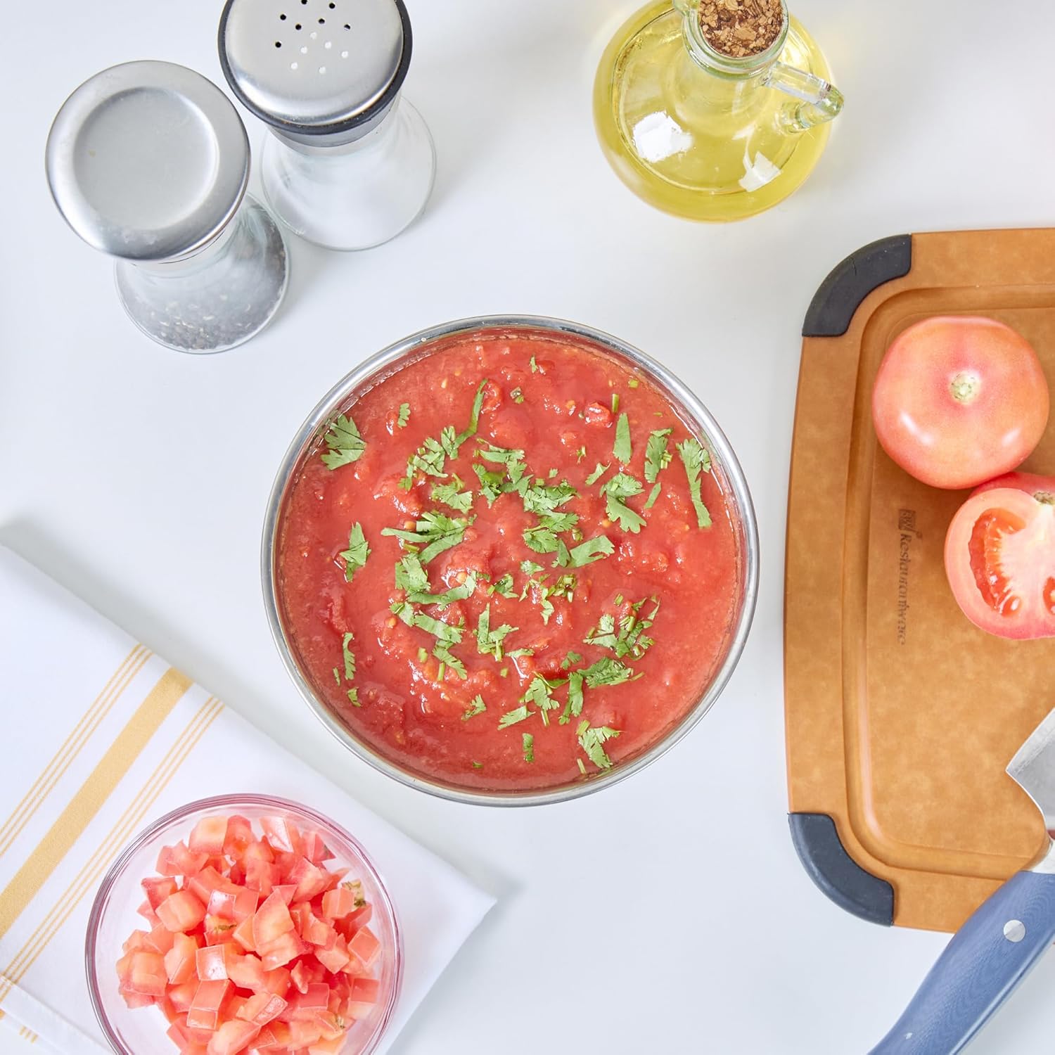 Restaurantware Met Lux 2 Quart Metal Mixing Bowls 1 German Deep Flour Bowl - Corrosion-Resistant Dishwasher-Safe Stainless Steel Metal Prep Bowl Durable For Baking And Cooking - Image 10