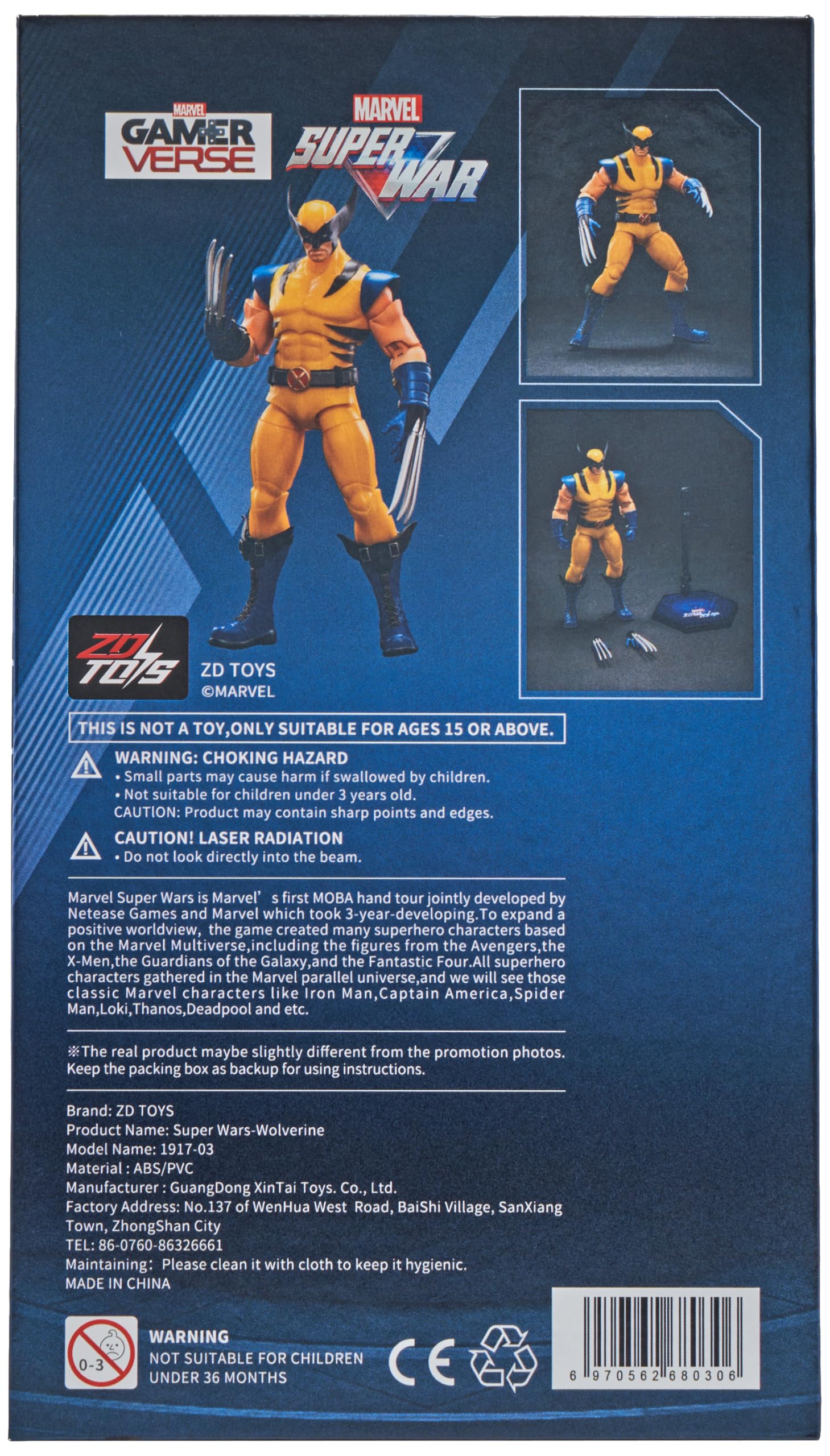 ZD TOY SUPER GAMES SERIES-WOLVERINE (1917-03) : Amazon.sg: Toys