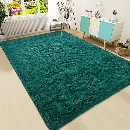 Miniatura 1 de HOMORE Alfombra mullida de lujo para área, moderna, para dormitorio, sala de estar, alfombra súper suave y cómoda, lindas alfombras para niños,