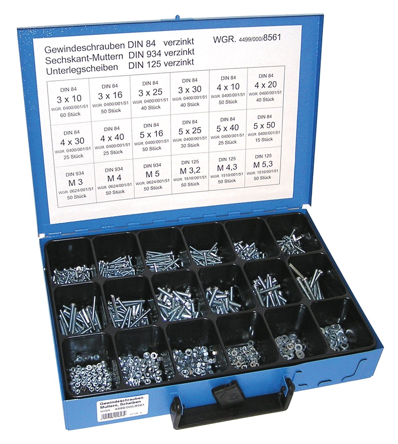 Dresselhaus 4499/000/06 8561 Schrauben-Set Schrauben-Sortiment Stahl