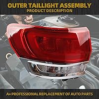 Vista 2 de Dasbecan Conjunto de luz trasera exterior izquierda del lado del conductor compatible con Jeep Grand Cherokee Laredo/Limited/Overland/Summit