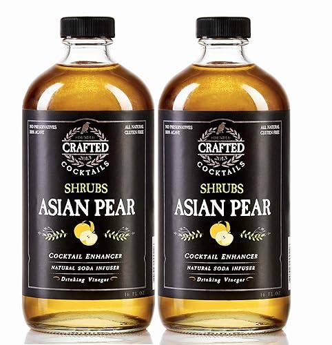 Miniatura 1 de Crafted Cocktails - Arbustos de pera asiática - Paquete de 2 - Uso como potenciador de cóctel, saborizante de refrescos o ingrediente culinario