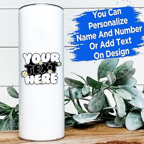 Miniatura 7 de Adhesivo retro personalizado con nombre y texto floral, calcomanías de texto personalizadas, divertidas para hombres, padre, papá, sombrero duro,