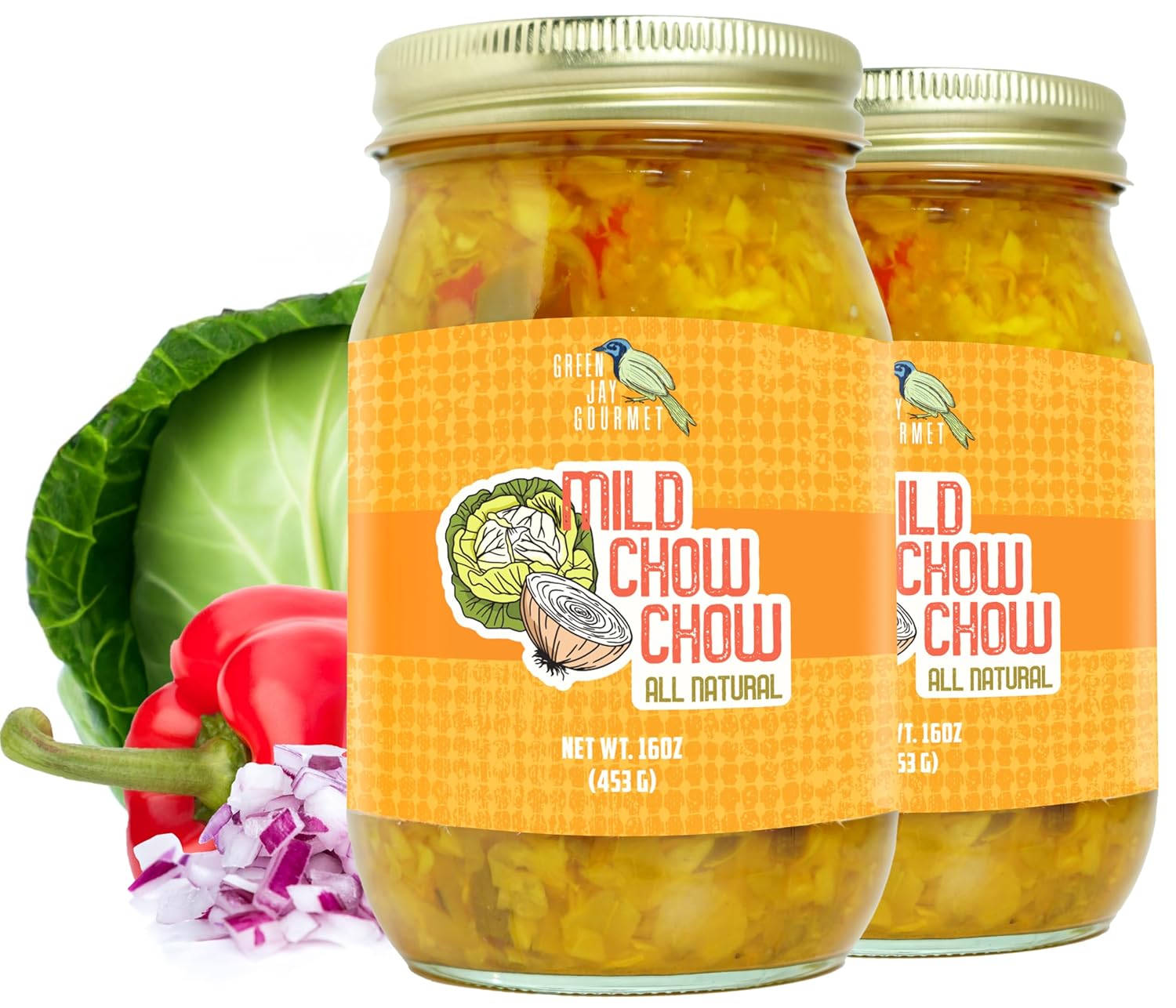 Green Jay Gourmet Relish Mild Chow Chow Relish Mild