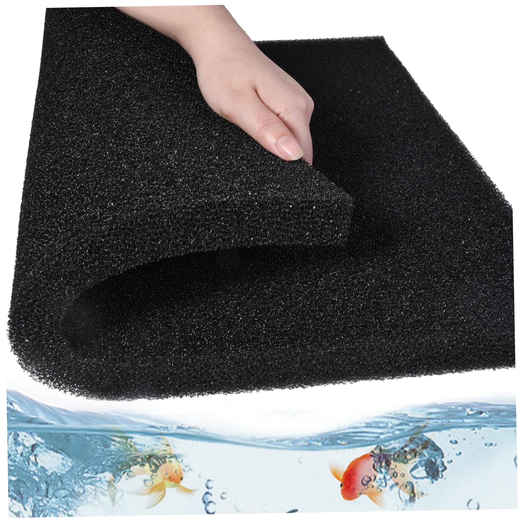 Ligeinsrk Aquarium Sponge Filter, 50x50x2cm Thickened High-density Prefilter Sponge Pad, Bio Filter Media Foam Sponges for Aquarium Fish Tank