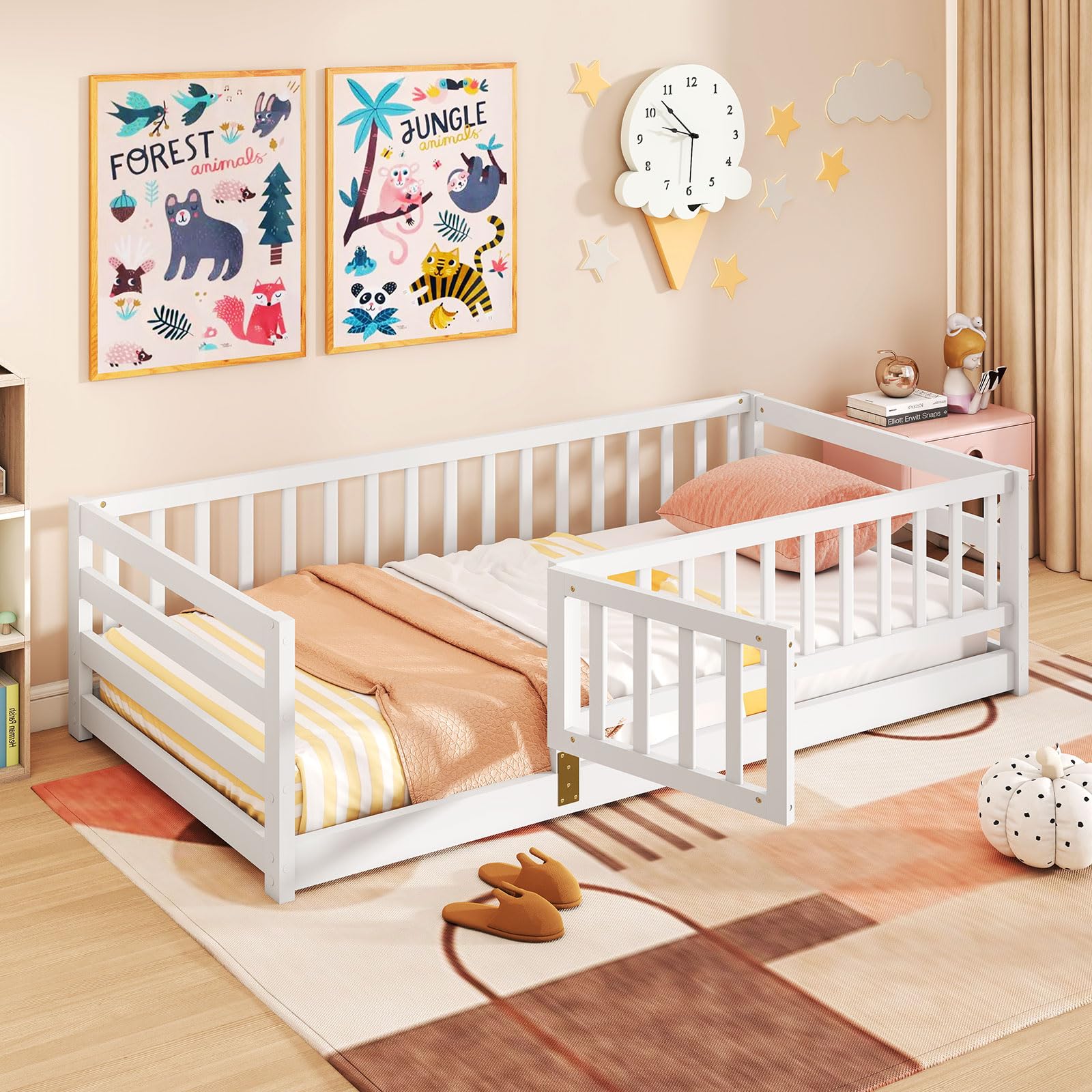 Giantex Twin Floor Bed