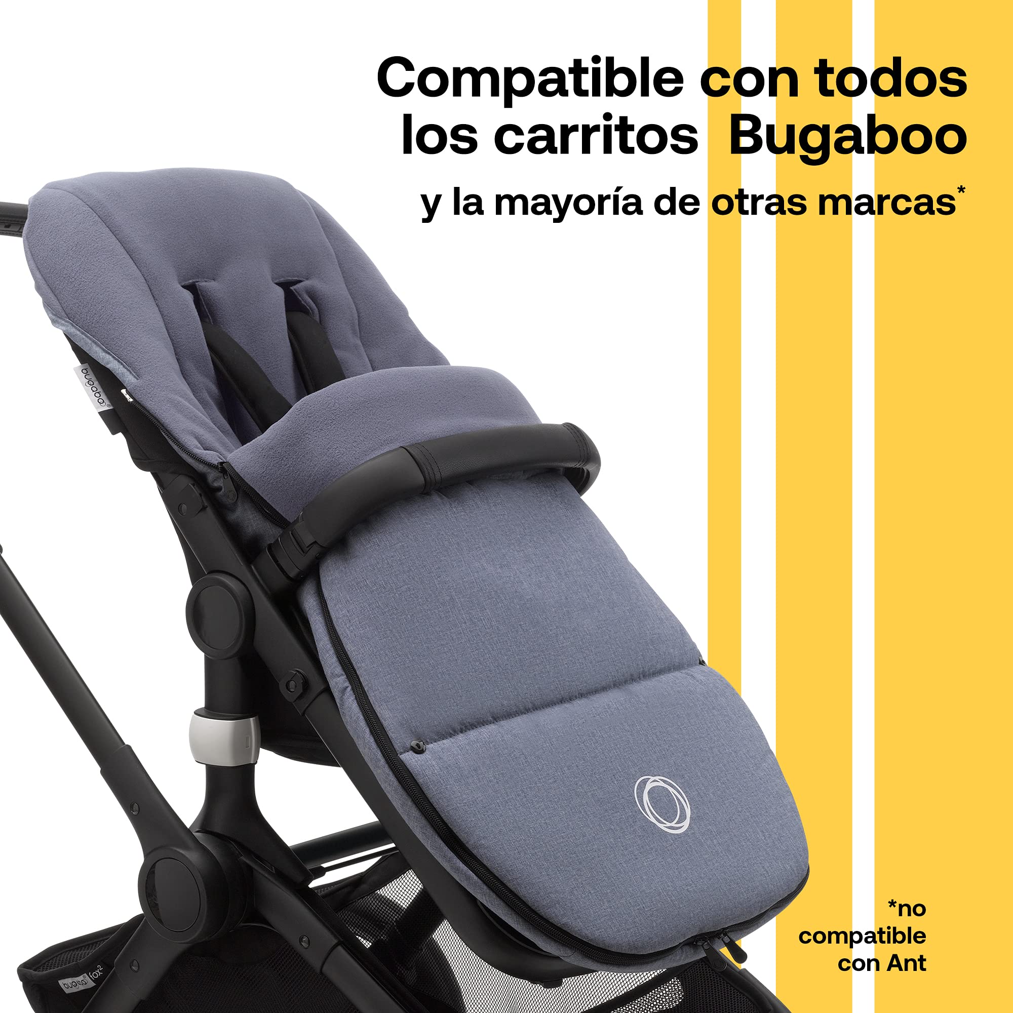 Bugaboo - Saco bee 5 para silla de paseo azul melange
