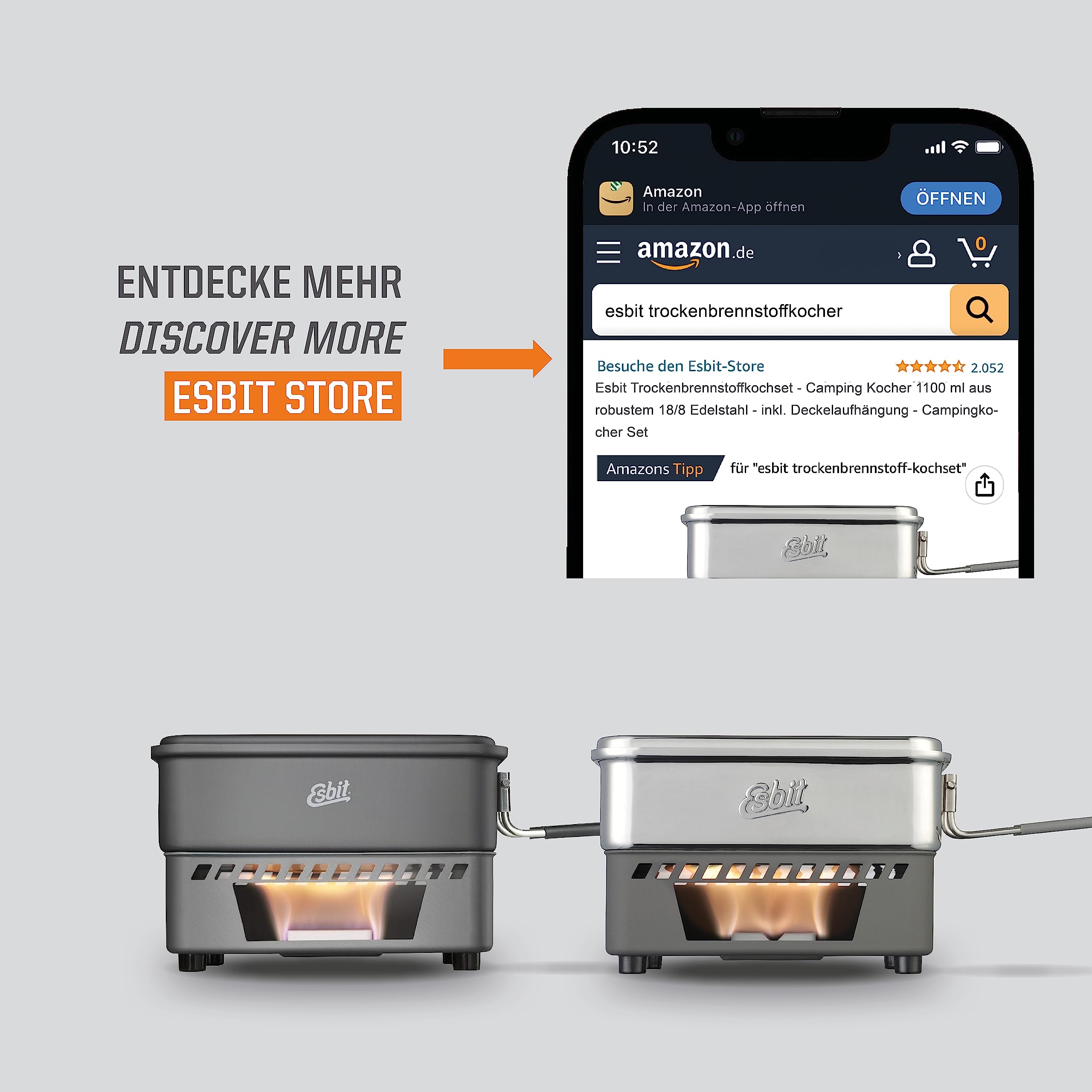 Esbit Juego de Cocina de Combustible seco