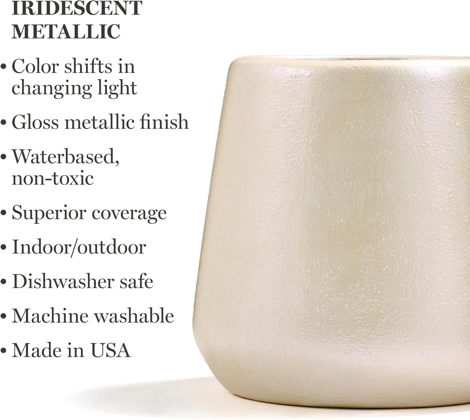 Martha Stewart Specialty Iridescent Metallic Paint Set, 6 Pc