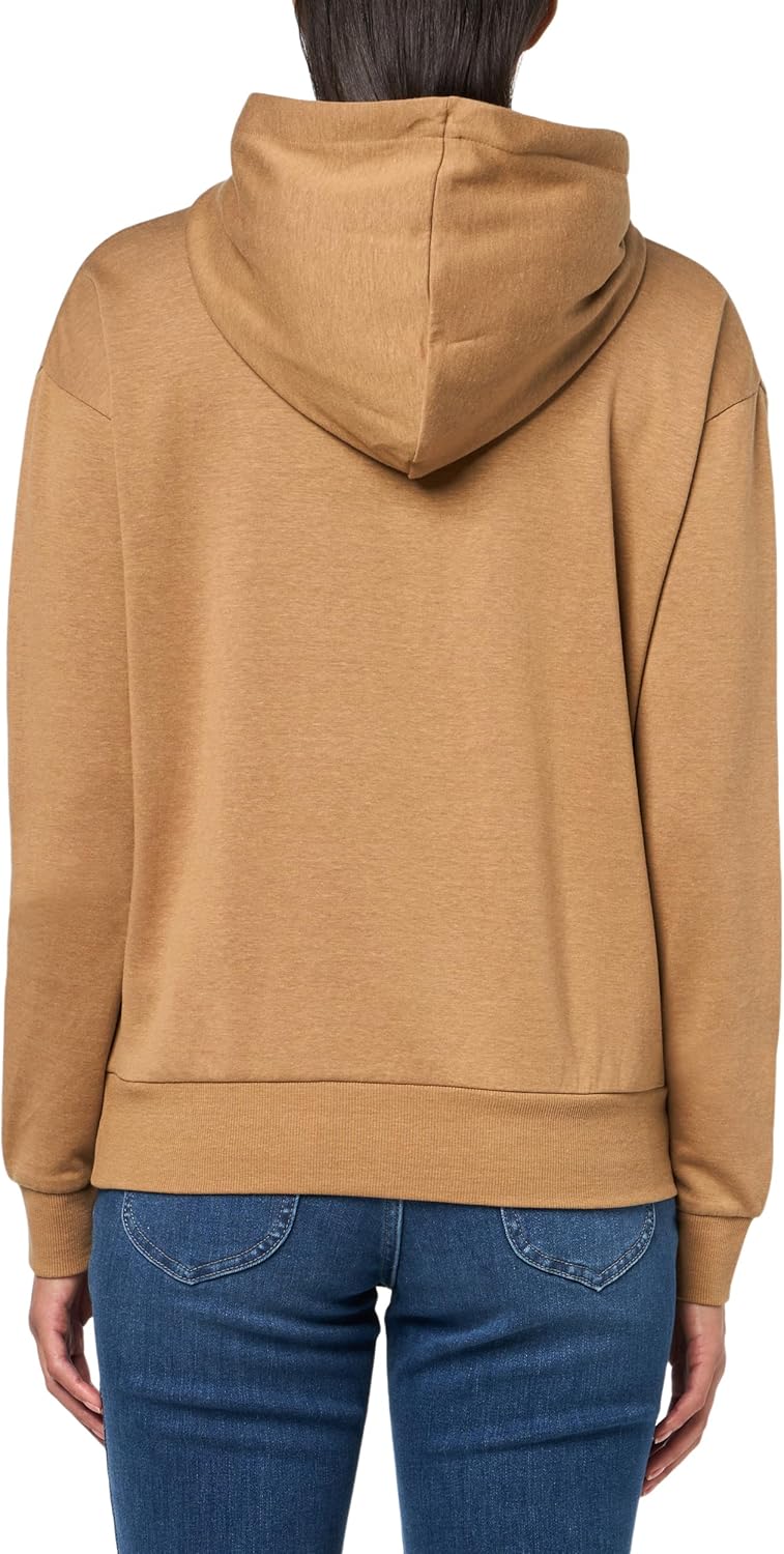 BOSS womens Interlock Cotton Jersey Hoodie - Image 2