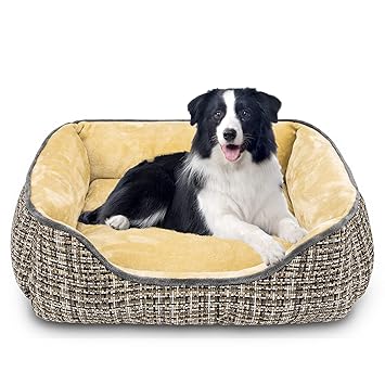 JOEJOY Dog Bed for Medium Dogs, Rectangle Washable Dog Beds, Orthopedic Sleeping Dog Sofa Bed, 20/25/30/35 Inch Soft Puppy Bed for Large Medium Small Dogs Non-Slip Bottom
