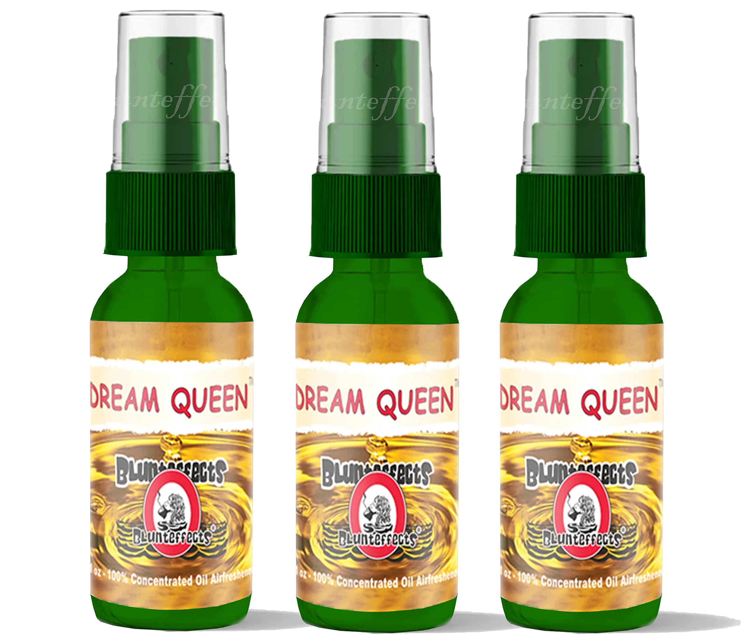 BlunteffectsBlunt Effects 100% concentrated Air Freshener Car/Home Oder Neutralizing Spray (3 Pack) [Choose The Scent] (Dream Queen)