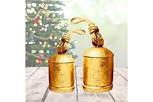 Rustic Decorative Harmony Cow Bells for Christmas Decor