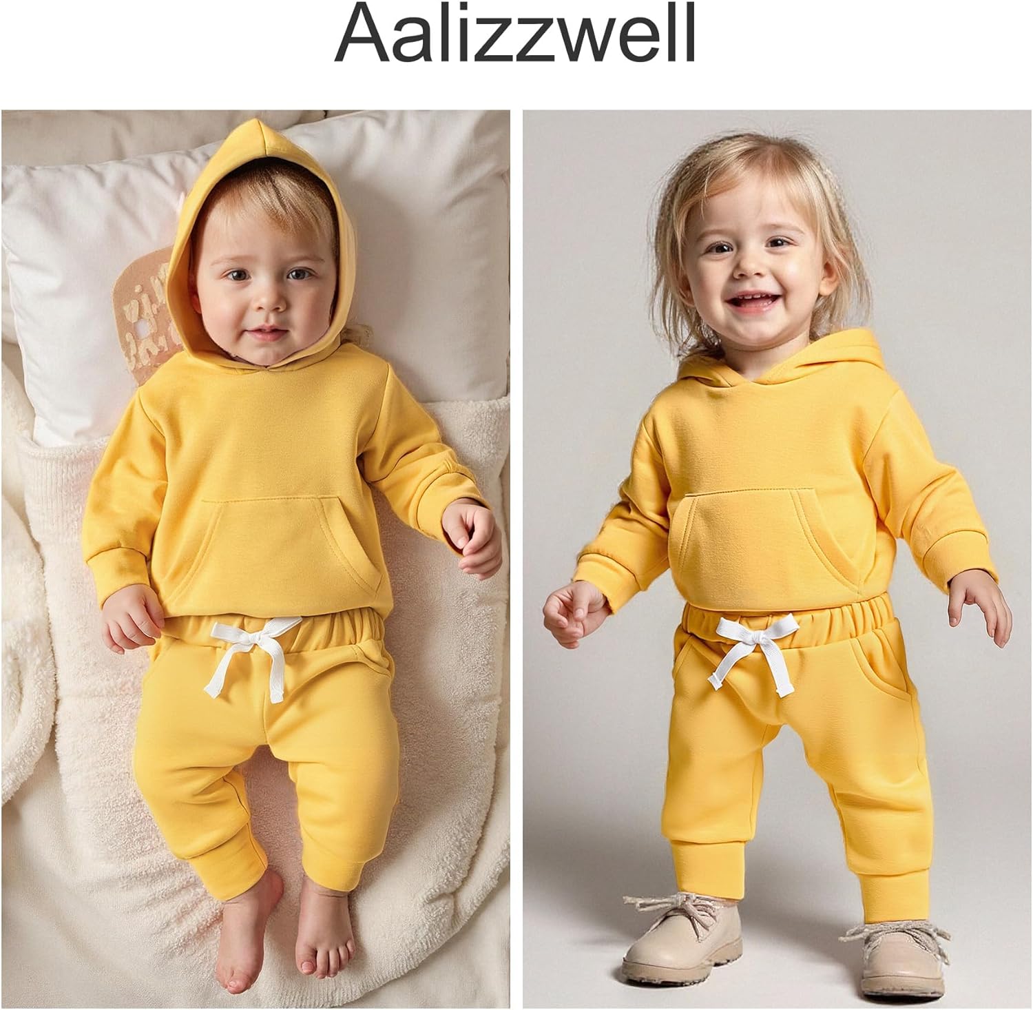 Aalizzwell Infant Baby Winter Hoodie Outfit - Image 2