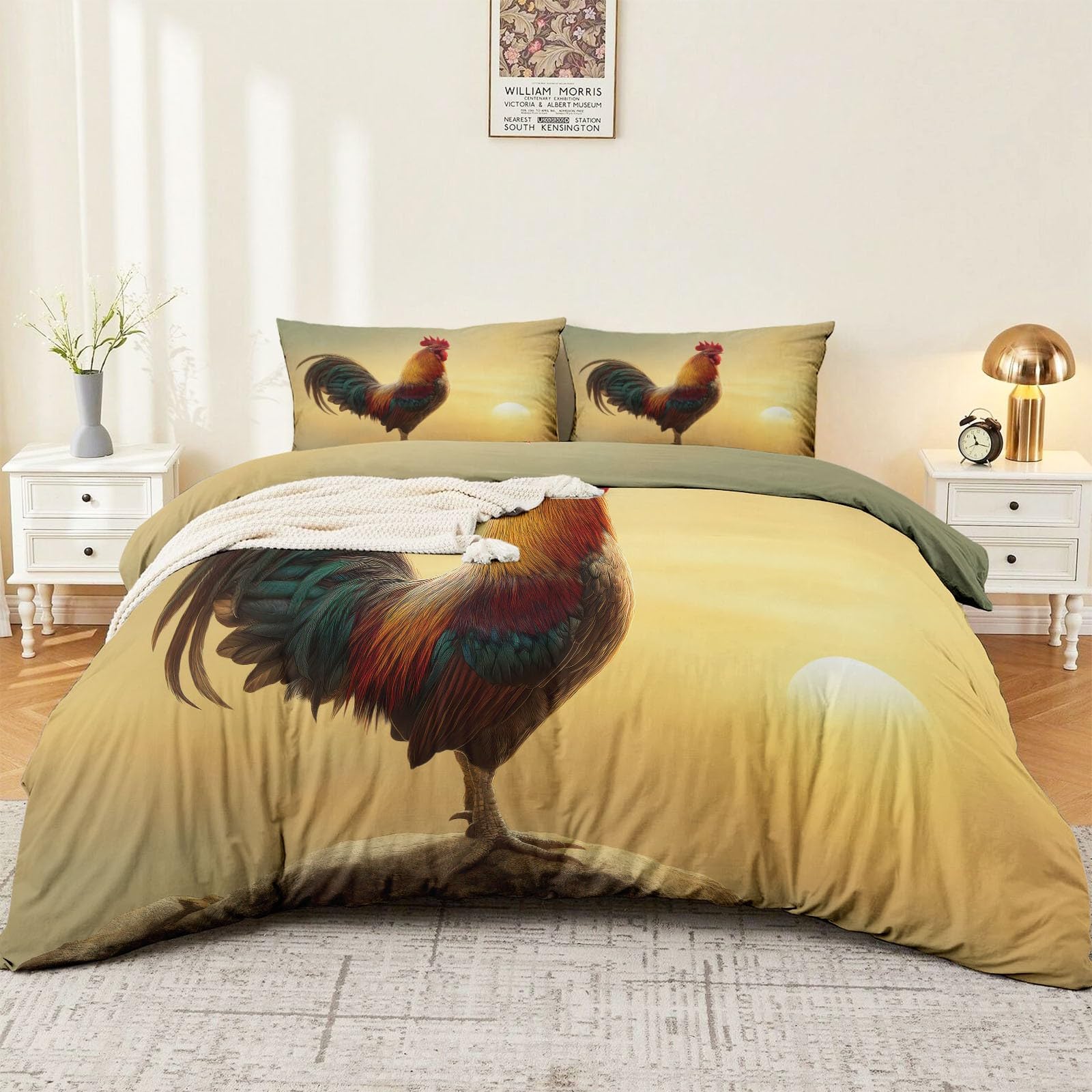 Housse de couette avec fermeture éclair 140 x 200 en microfibre facile à laver
