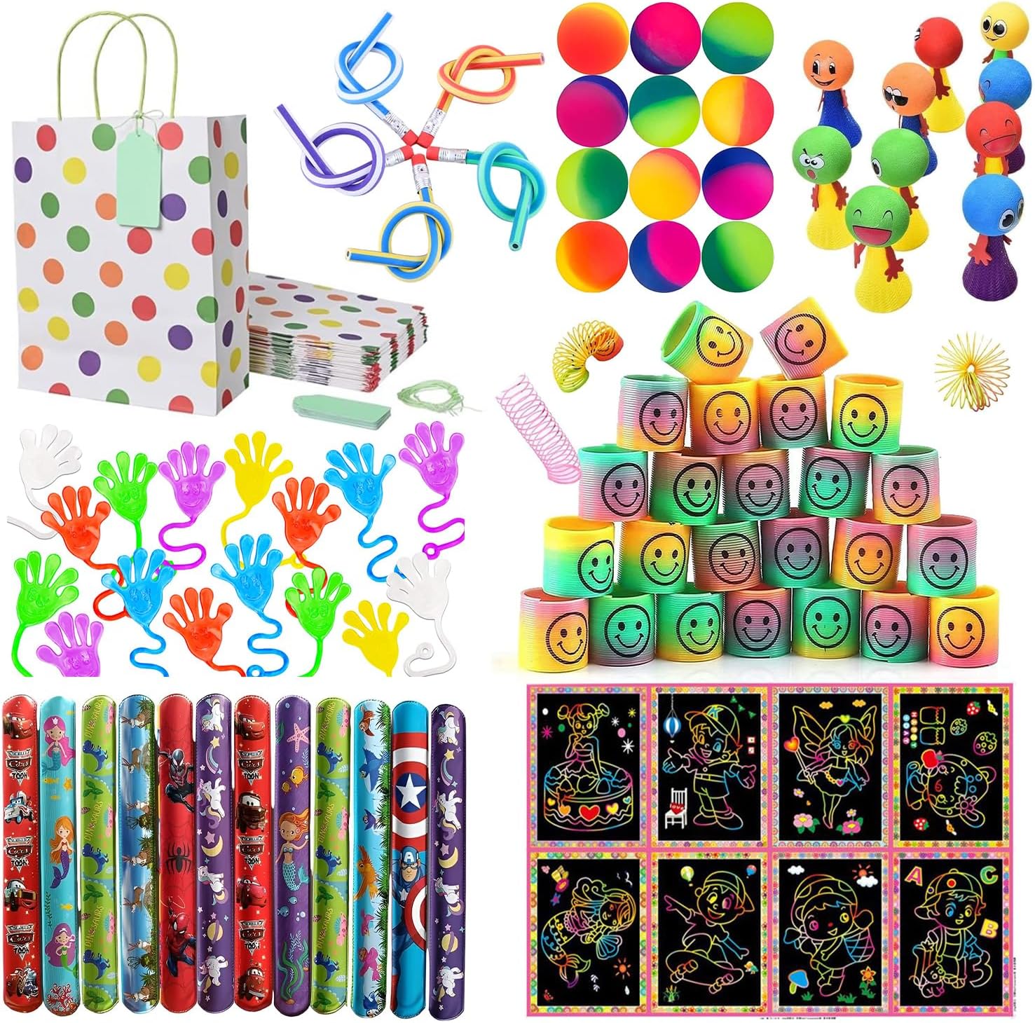 BeyondLuv Party Favors - 96Pcs Mix Favors | Kids Party Mini Toys | Return Gifts | Birthday Giveaways