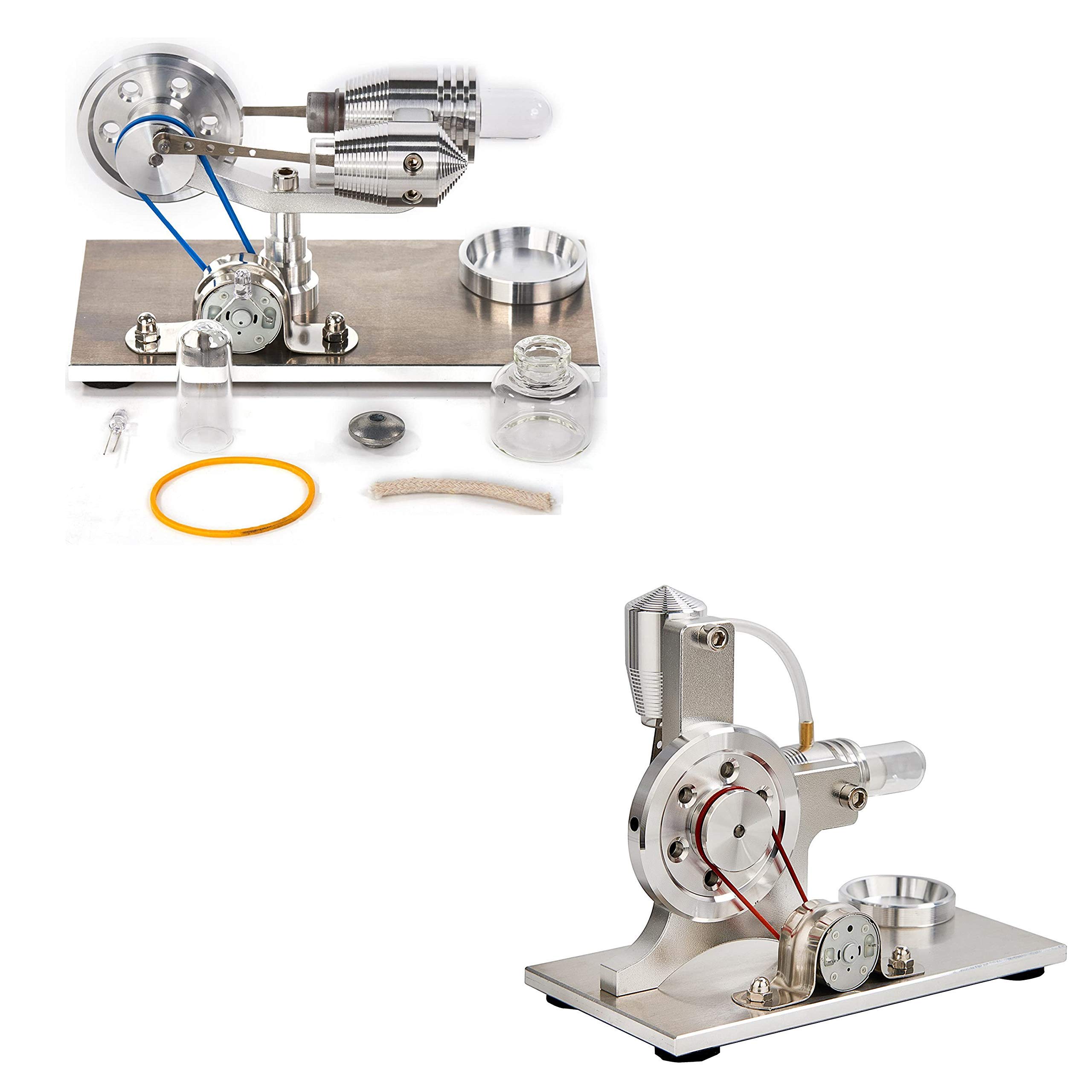 SunnytechHot Air Stirling Engine Motor Generator Colorful LED SC010-SC005