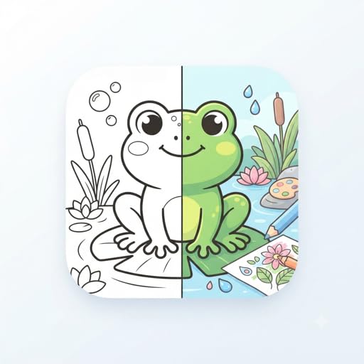 Frogs Coloring Book