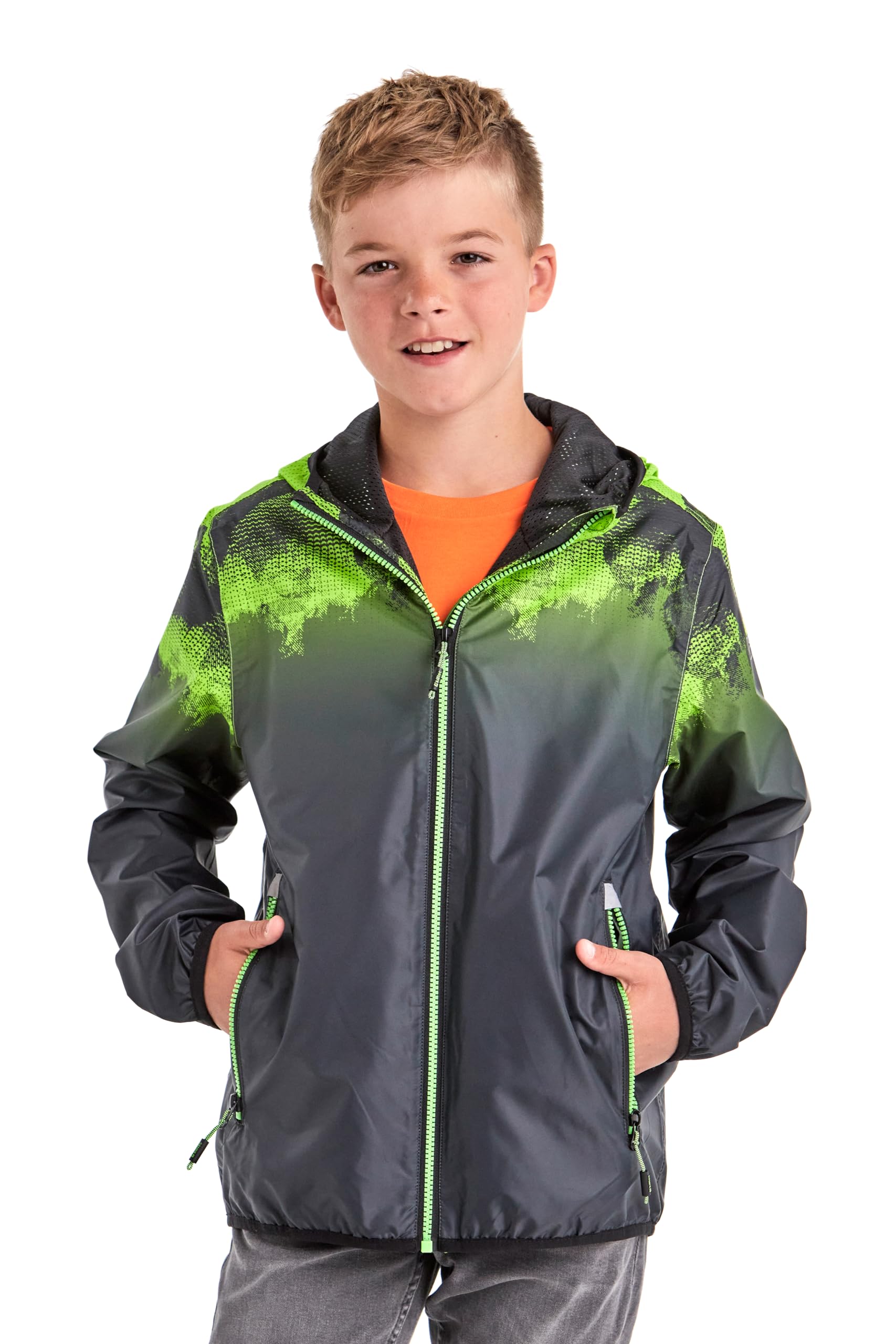 Killtec Jungen Lyse Bys Jckt B Funktionsjacke/Regenjacke mit Kapuze, packbar