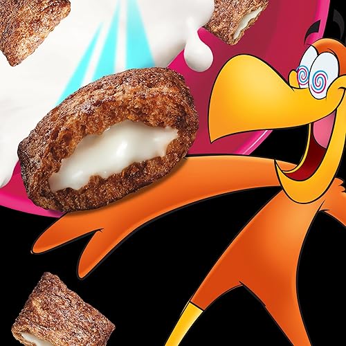 Miniatura 3 de Cocoa Puffs Cereal Loaded, cereal de chocolate con relleno de crema de vainilla con sabor artificial, hecho con grano entero, tamaño familiar, 15.1