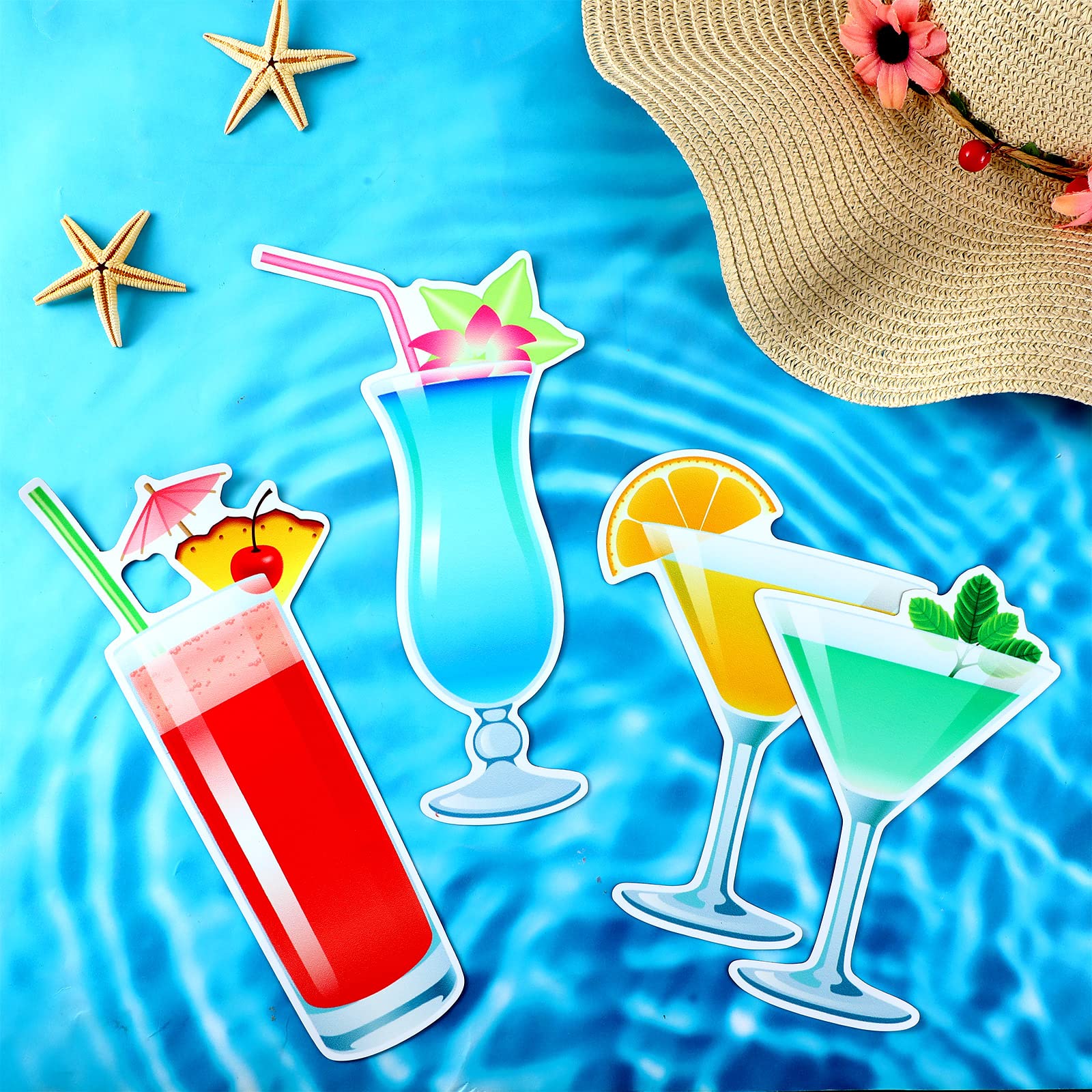 4 Large Fun Cruise Door Magnets With 3 Erasable Pens - Perfect For Cabin Doors, Parties & Refrigerators
